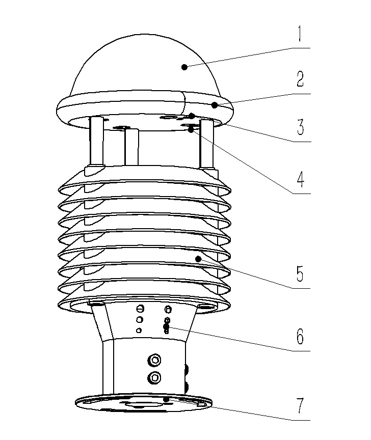 大氣污染環(huán)境監(jiān)測(cè)微氣象儀產(chǎn)品結(jié)構(gòu)圖